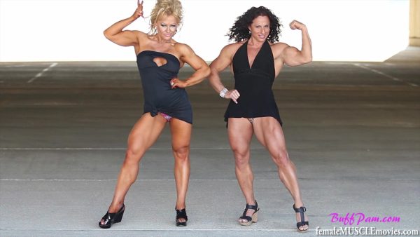 Annie Rivieccio, Dorothy Trojanowicz, Buff Pam, BuffPam, muscular, female bodybuilder, muscle worship, pecs, biceps,