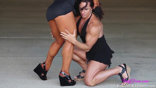 Annie Rivieccio, Dorothy Trojanowicz, Buff Pam, BuffPam, muscular, female bodybuilder, muscle worship, pecs, biceps,